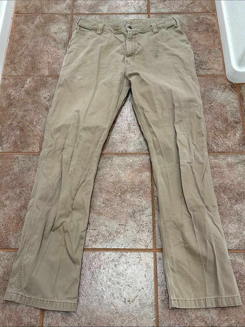 Carhartt Men's Casual Straight Leg Pants in Khaki